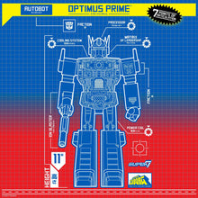 Load image into Gallery viewer, Super7 - Transformers - Super Cyborg - Optimus Prime Clear Red / Blue Maple and Mangoes
