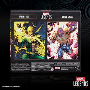 Marvel Legends Series Iron Fist and Luke Cage 85th Anniversary Comics 6-Inch Action Figures Maple and Mangoes