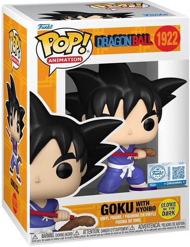 Funko POP! Anime: Dragon Ball – Goku with Nyoibou (Glow-in-the-Dark) (AE Exclusive) Maple and Mangoes