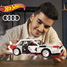 Load image into Gallery viewer, MEGA BLOKS - Hot Wheels Audi 90 Quattro IMSA GTO, Includes 1 Collectible Diecast Car, 973 Piece Collectible Building Toy Set
