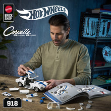 Load image into Gallery viewer, Mattel Brick Shop - Hot Wheels Elite Series Building Set: Corvette, Includes 1 Collectible Diecast Car, 918 Piece Collectible Building Toy Set Maple and Mangoes
