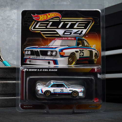 Hot Wheels Premium: Elite 64 1975 BMW 3.0 CSL Race Maple and Mangoes