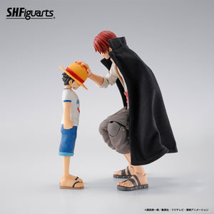 Bandai S.H.Figuarts Tamashii Web Shop Exclusive Action Figure - Shanks & Monkey D. Luffy (childhood) "One Piece"  Maple and Mangoes