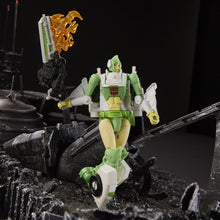 Load image into Gallery viewer, Transformers Generations War for Cybertron: Siege Deluxe Class WFC-S15 Autobot Greenlight with Dazzlestrike Maple and Mangoes
