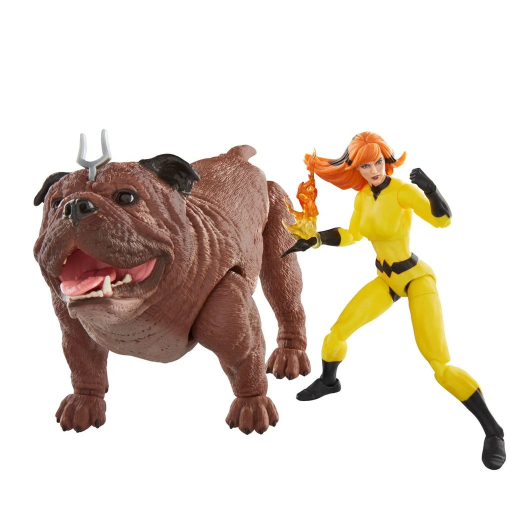 Inhumans Marvel Legends Series Crystal and Lockjaw Deluxe 6-Inch Action Figures Maple and Mangoes