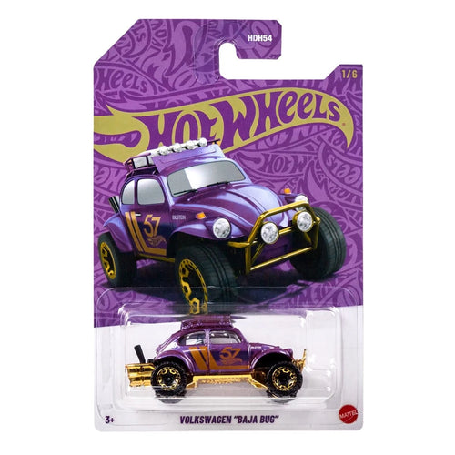Hot Wheels Pearl and Chrome 2024 Vehicle Mix 1 Volkswagen Baja Bug Maple and Mangoes