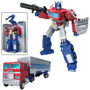 Transformers Generations War for Cybertron: Kingdom Leader WFC-K11 Optimus Prime) Maple and Mangoes