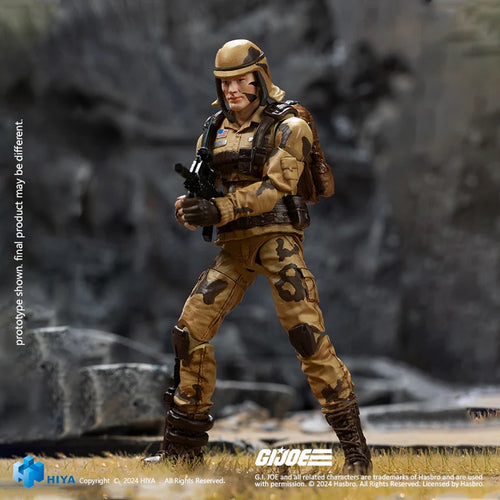 HIYA Exquisite Mini Series 1/18 Scale 4 Inch G.I.Joe Dusty Action Figure Maple and Mangoes