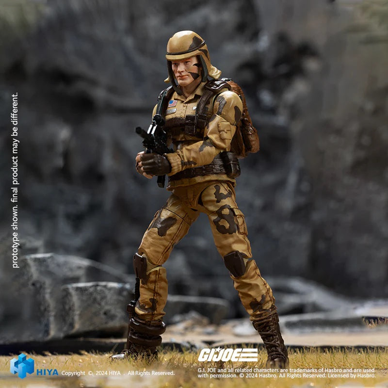 HIYA Exquisite Mini Series 1/18 Scale 4 Inch G.I.Joe Dusty Action Figure Maple and Mangoes