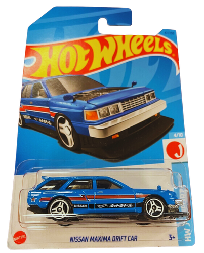 2023 Hot Wheels HW J-IMPORTS 4/10 Nissan Maxima Drift Car 47/250 (Blue) Maple and Mangoes