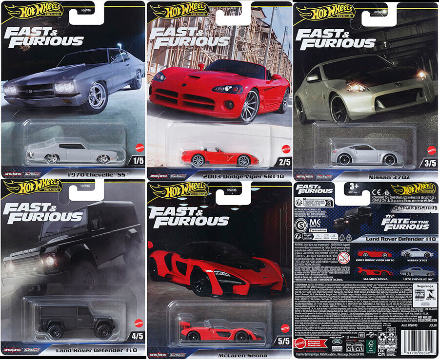 Hot Wheels Fast and Furious 2025 Mix 1 Vehicle Case of 5