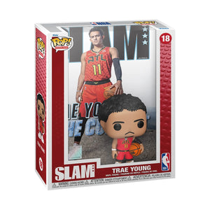 NBA SLAM Trae Young Funko Pop! Cover Figure #18 with Case Maple and Mangoes