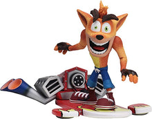 Load image into Gallery viewer, Crash Bandicoot 7&quot; Figures - Deluxe Crash Bandicoot w/ Hoverboard Maple and Mangoes
