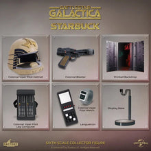 Load image into Gallery viewer, Battlestar Galactica Lieutenant Starbuck 1:6 Scale Action Figure Maple and Mangoes
