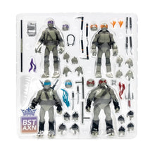 Load image into Gallery viewer, Teenage Mutant Ninja Turtles BST AXN Turtles IDW Comic Black and White 5-Inch Action Figure 4-Pack - SDCC 2023 Exclusive Maple and Mangoes
