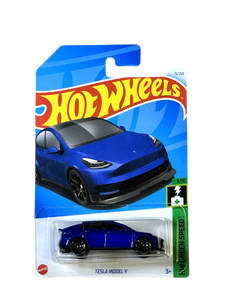 2024 Hot Wheels HW Green Speed #3/10 Tesla Model Y Blue