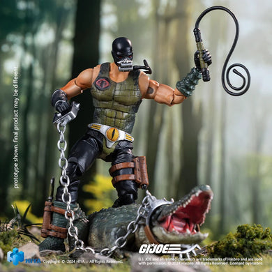 HIYA Exquisite Mini Series 1/18 Scale 4 Inch G.I.Joe Croc Master＆Fiona Action Figure Maple and Mangoes