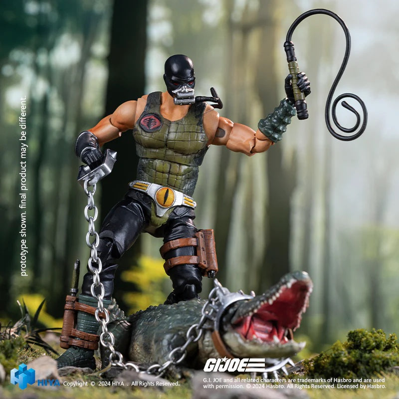 HIYA Exquisite Mini Series 1/18 Scale 4 Inch G.I.Joe Croc Master＆Fiona Action Figure Maple and Mangoes