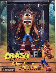 Crash Bandicoot 7" Figures - Deluxe Crash Bandicoot w/ Hoverboard Maple and Mangoes
