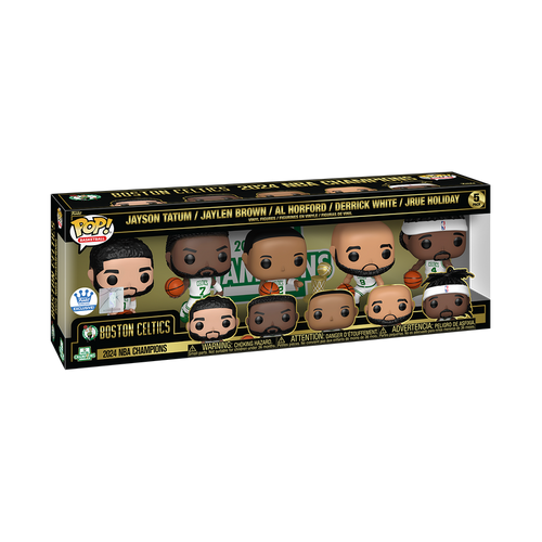 Pop! Boston Celtics 2024 NBA Champions 5-Pack Maple and Mangoes