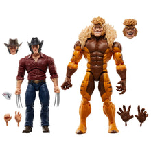 Load image into Gallery viewer, Wolverine 50th Marvel Legends Logan vs Sabretooth 6-Inch Action Figure 2-Pack
