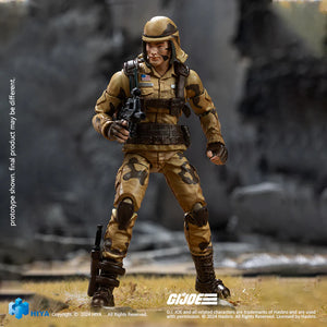 HIYA Exquisite Mini Series 1/18 Scale 4 Inch G.I.Joe Dusty Action Figure Maple and Mangoes