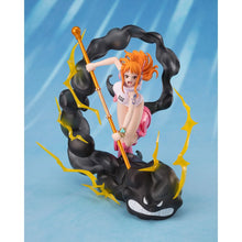 Load image into Gallery viewer, One Piece The Future Island Egghead Version Nami Lightning Blast Extra Battle FiguartsZERO Statue Maple and Mangoes
