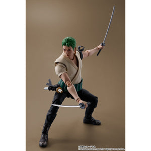 One Piece Netflix Series Roronoa Zoro S.H.Figuarts Action Figure Maple and Mangoes