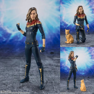 S.H.Figuarts Figures - Marvel - The Marvels - Captain Marvel Maples and Mangoes