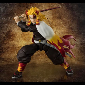 S.H.Figuarts Figures - Demon Slayer - Kyojuro Rengoku Maple and Mangoes