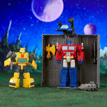 Load image into Gallery viewer, Transformers Legacy Evolution Core Class Optimus Prime &amp; Bumblebee Maple and Mangoes
