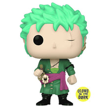 Load image into Gallery viewer, Pop! Animation - One Piece - Roronoa Zoro (GID) Exclusive Maple and Mangoes
