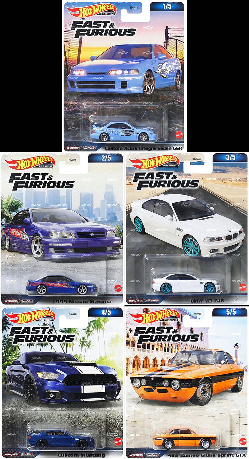 Hot Wheels Fast and Furious 2023 Mix 3 Case of 5 – Maple and