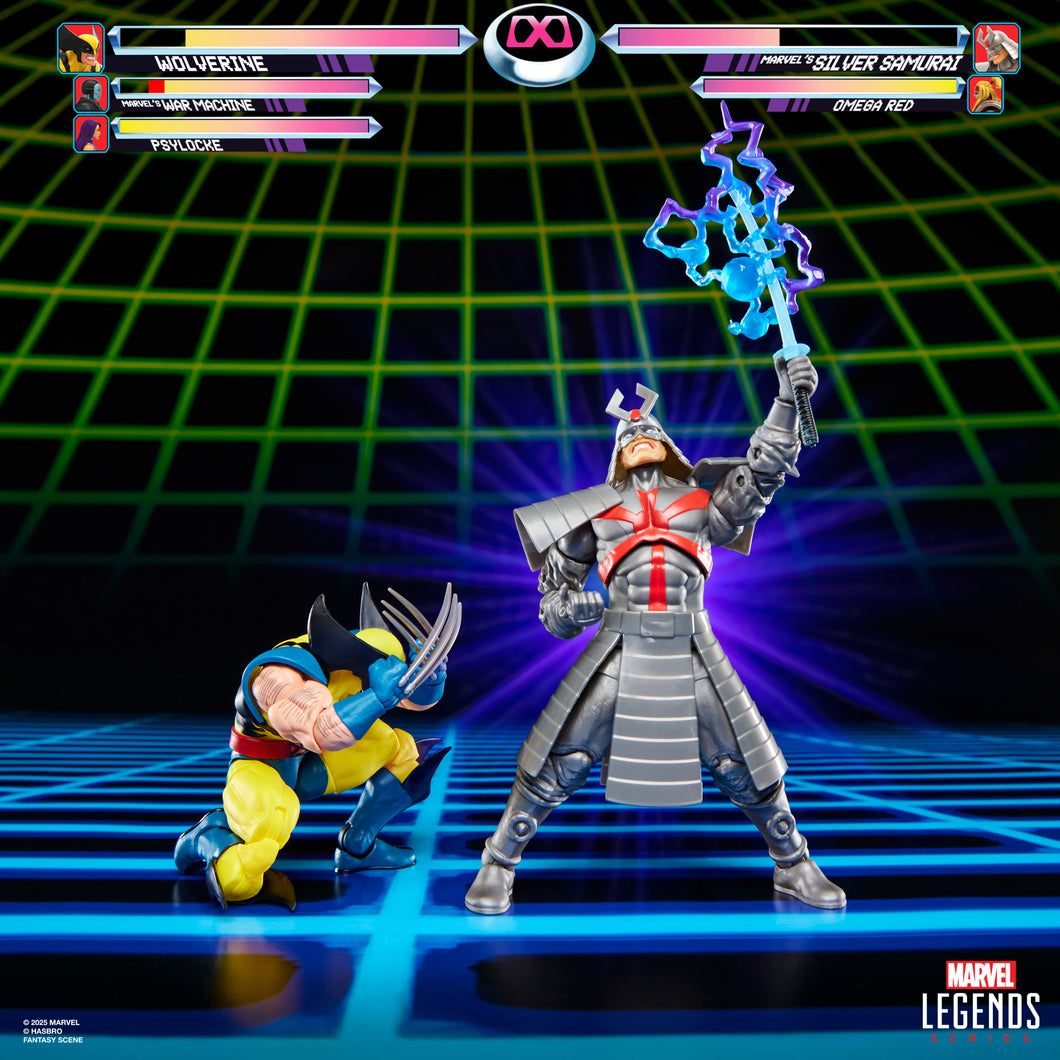 Marvel Legends Series Gamerverse Wolverine vs Marvel's Silver Samurai Action Figure Collectibles Maple and Mangoes