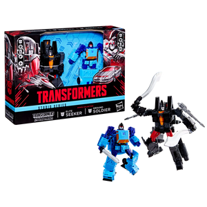 Transformers Studio Series MTMTE Collection Deluxe Class Transformers: Devastation Ground Soldier and Elite Seeker Maple and Mangoes