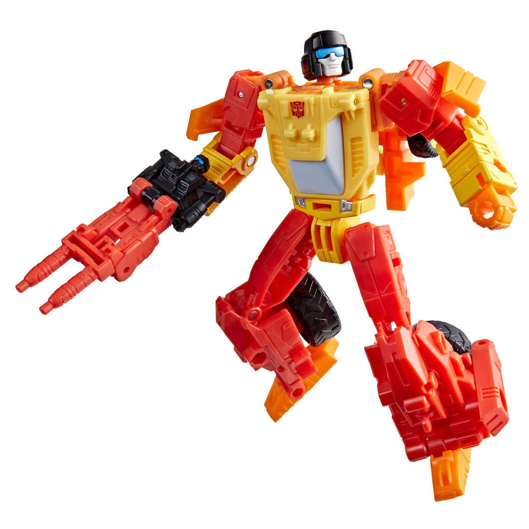 Transformers Age of the Primes Deluxe Class Targetmaster Sureshot Maple and Mangoes
