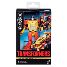 Load image into Gallery viewer, Transformers Age of the Primes Deluxe Class Targetmaster Sureshot Maple and Mangoes
