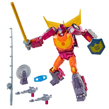 Load image into Gallery viewer, Transformers Studio Series MTMTE Collection The Transformers: The Movie Voyager Class Autobot Hot Rod Maple and Mangoes
