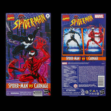 Load image into Gallery viewer, Marvel Legends 6&quot; Figures - Spider-Man: TAS - Spider-Man &amp; Carnage 2-Pack (VHS Pack Ex) Maple and Mangoes
