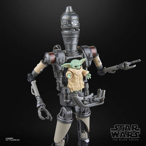 Star Wars Figures - 6" The Black Series - The Mandalorian - Deluxe IG-12 &amp; Grogu Maple and Mangoes