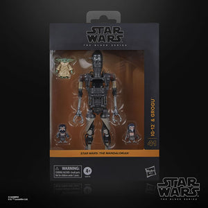 Star Wars Figures - 6" The Black Series - The Mandalorian - Deluxe IG-12 &amp; Grogu Maple and Mangoes