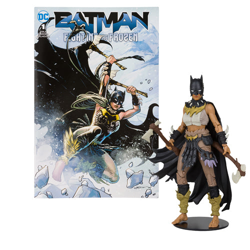 Batman Fighting the Frozen Page Punchers Wave 4 Batgirl 7-Inch Scale Action Figure with Comic Book Maple and Mangoes