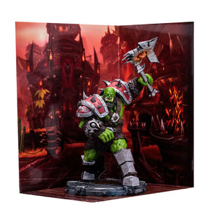 World Of Warcraft Figures - 1/12 Scale Orc Warrior & Orc Shaman (Common) Posed Figure Maple and Mangoes