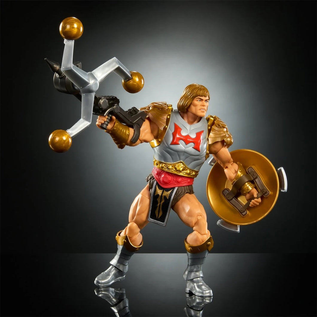 Masters of the Universe Masterverse New Eternia Flying Fist He-Man Action Figure Maple and Mangoes