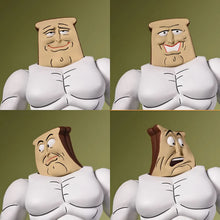 Load image into Gallery viewer, The Ren &amp; Stimpy Show 7" Scale Figures - Ultimate Powdered Toast Man Maple and Mangoes
