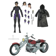 Load image into Gallery viewer, TMNT 7&quot; Scale Figures - IDW Comics - The Last Ronin - Casey Marie With Motorcycle Maple and Mangoes
