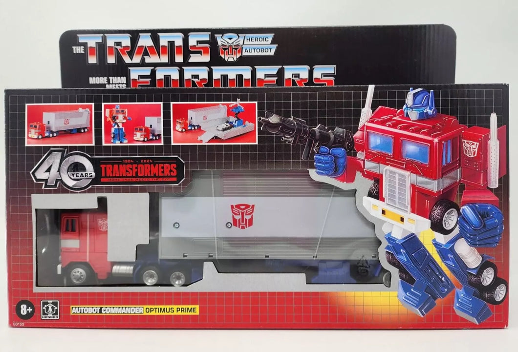 Optimus Prime Transformers 40th Anniversary G1 Retro Reissue Exclusive Maple and Mangoes
