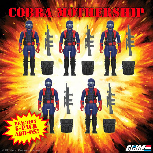 Reaction Figures - G.I. Joe - Cobra Viper Soldier 5-Pack (Mothership Add-On) Maple and Mangoes