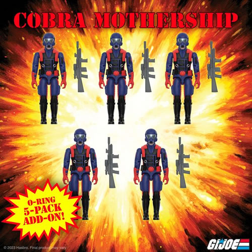 Reaction Figures - G.I. Joe - Cobra Viper Gunner O-Ring 5-Pack (Mothership Add-On) Maple and Mangoes