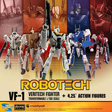 Load image into Gallery viewer, Robotech Figures - 1/100 Scale Veritech Fighter Transformable w/ 4.25" Pilot Assortment Maple and Mangoes
